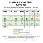 2023 07 JUL Flatford Boat Trips Timetable-updated